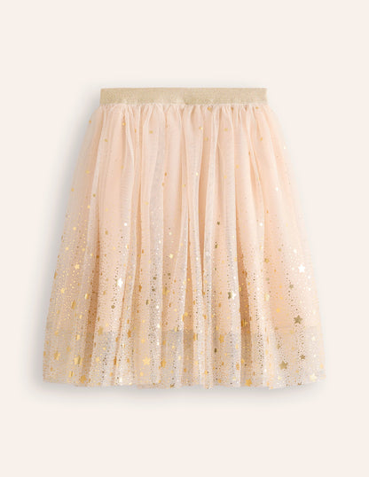 Tulle Metallic Ombre Skirt-Sandpiper Gold Star