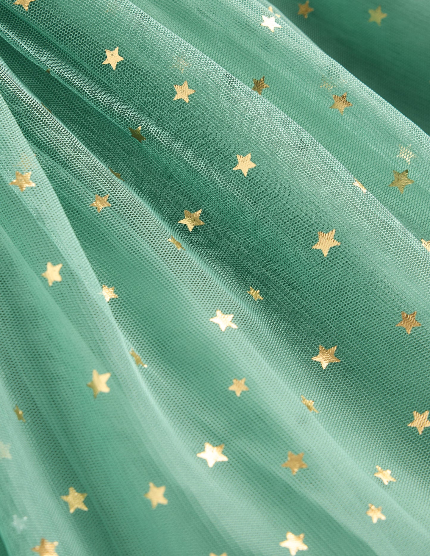 Rose Twirly Tulle Dress-Eucalyptus Gold Stars