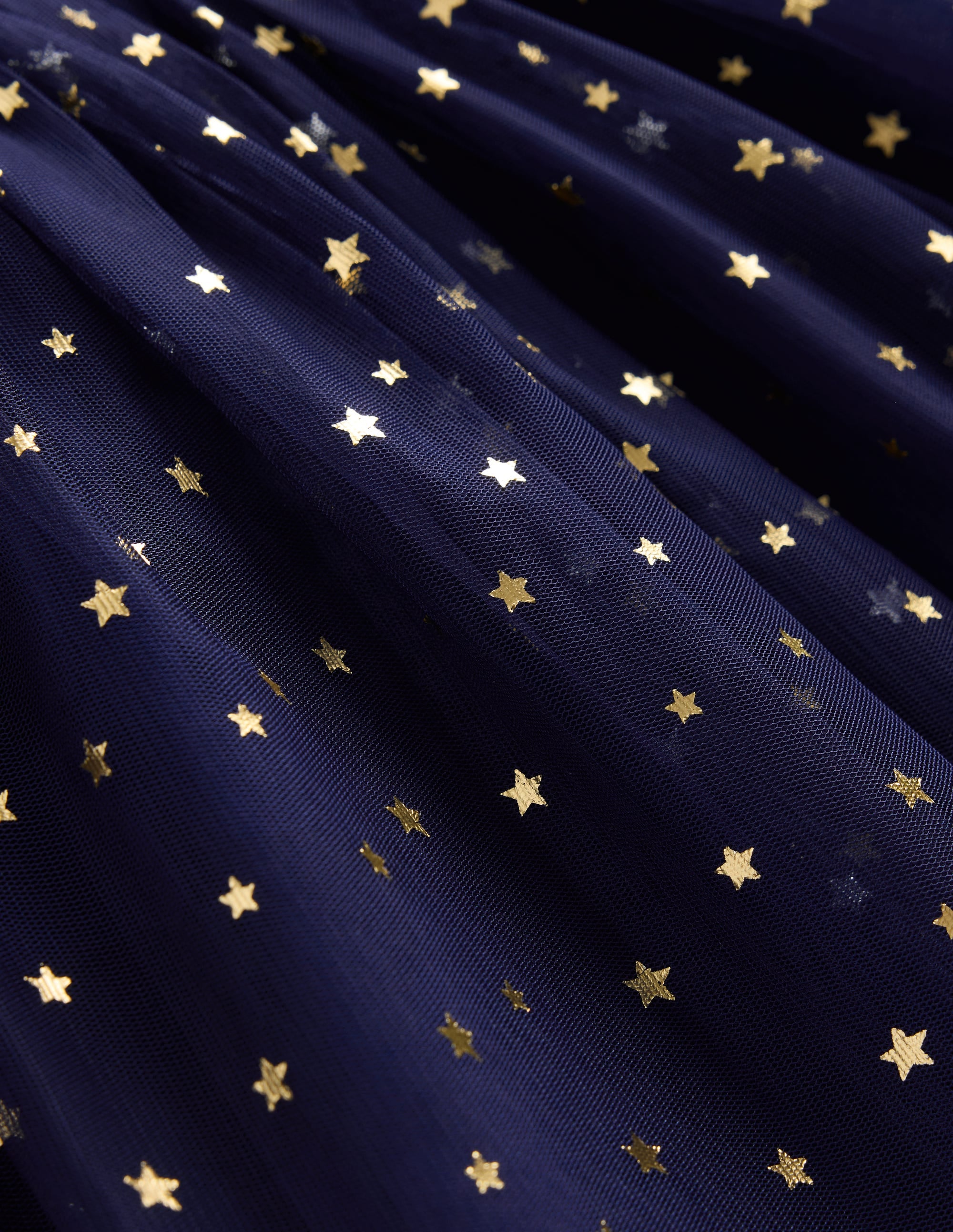 Rose Twirly Tulle Dress-College Navy Gold Stars - Image 3