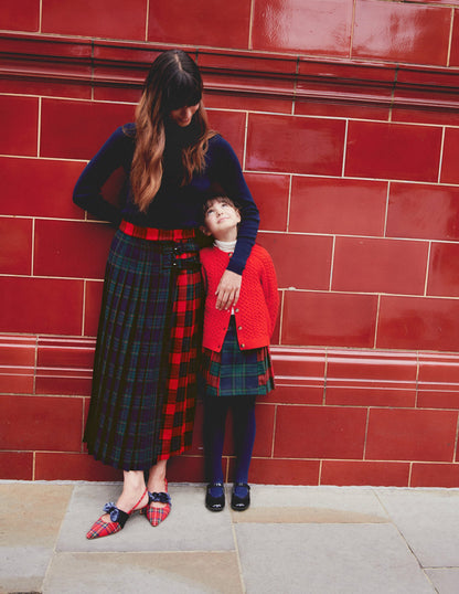 Helen Kilt-Red and French Navy Check