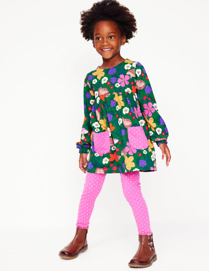 Print Tunic and Leggings Set -Highland Green Hedgehogs