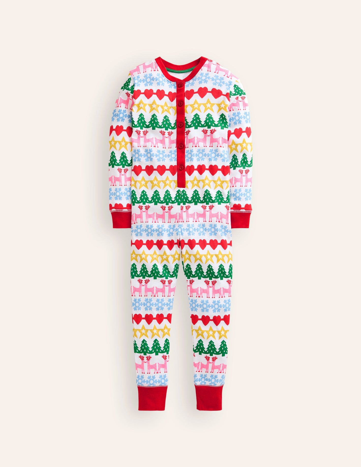 Snug All-In-One Pyjama-Christmas Fair Isle