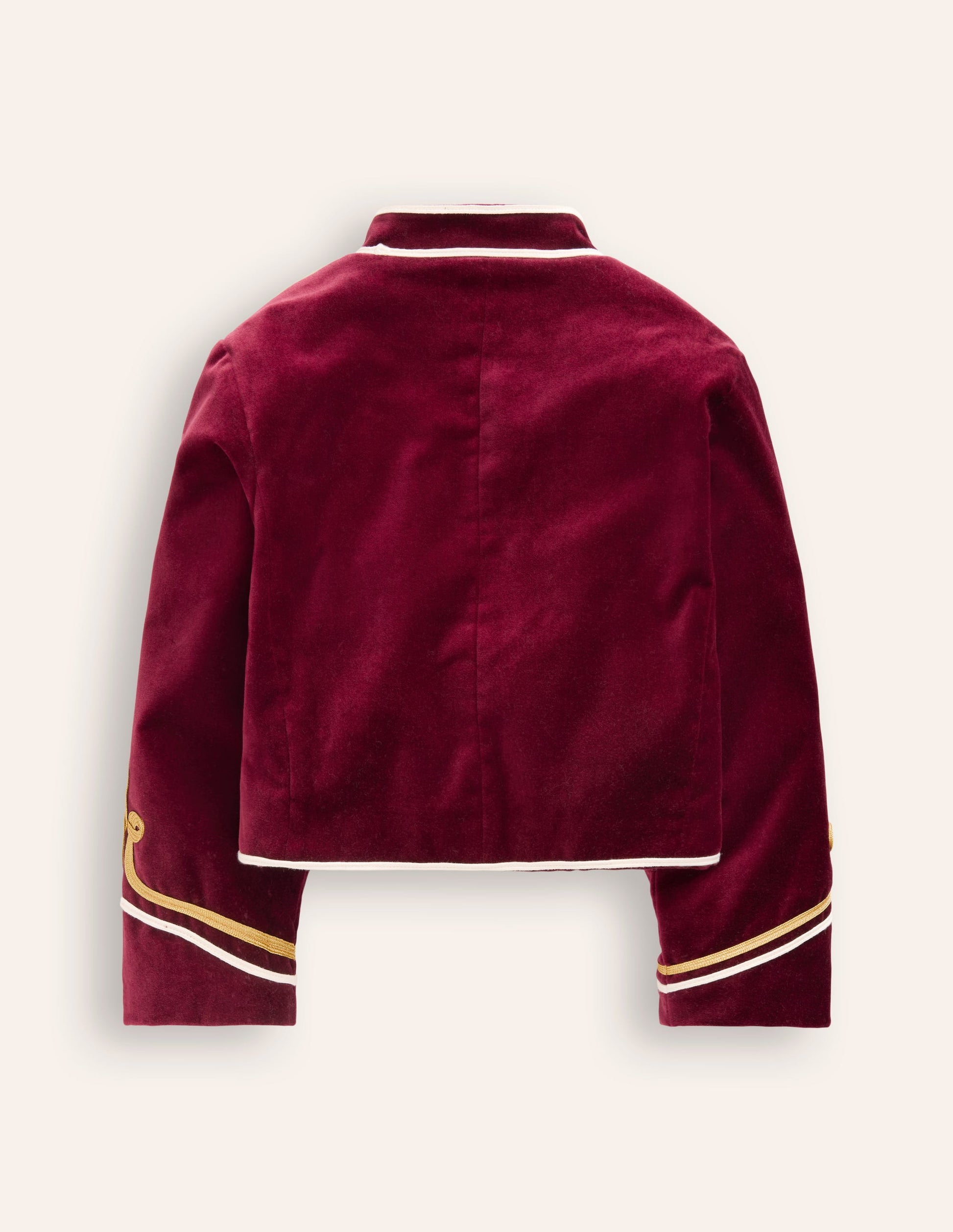 Velvet Military Jacket-Cabernet-2