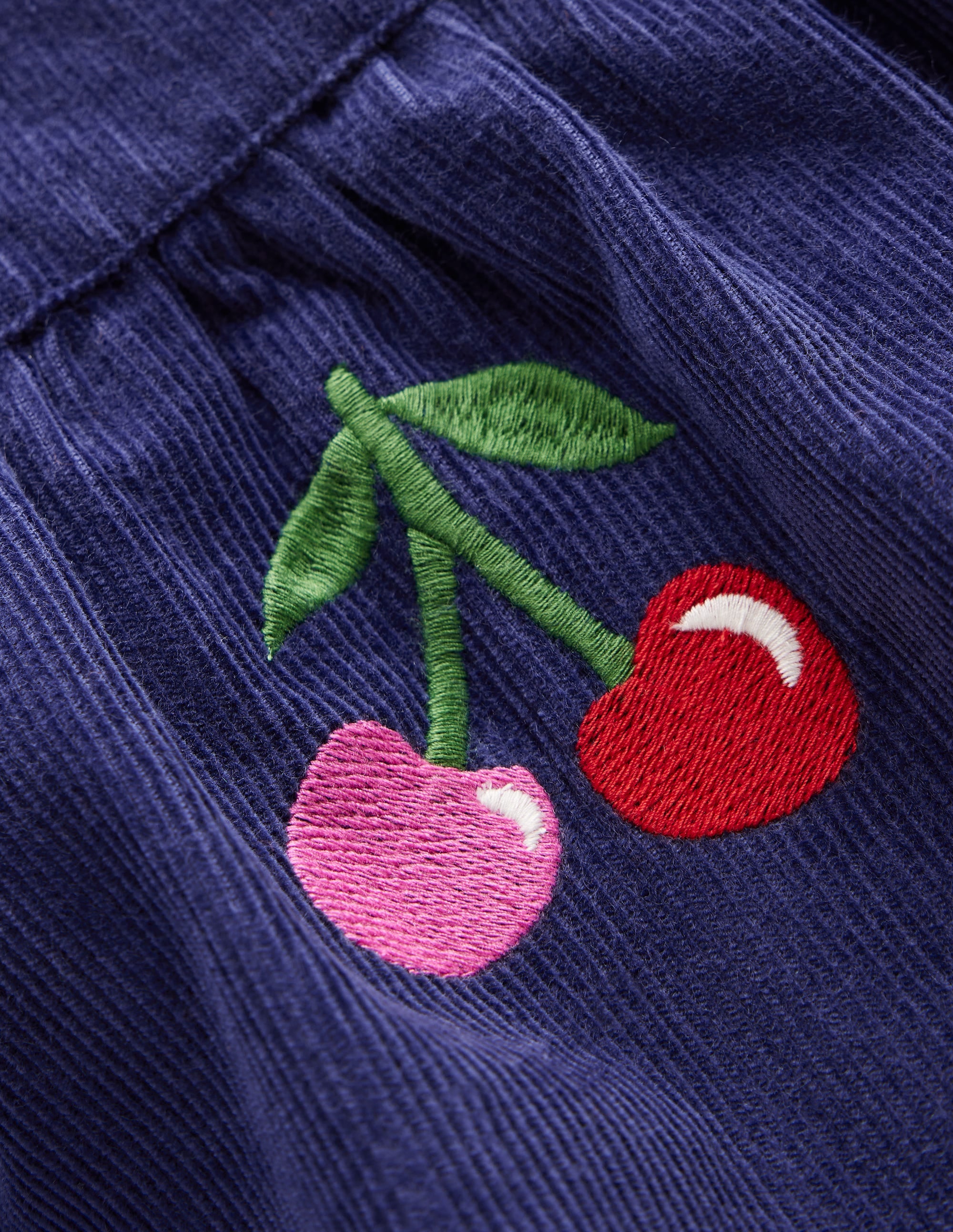 Lucilla Pinafore Dress-Starboard Blue Cherries - Image 3