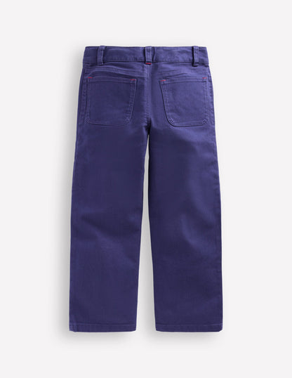 Patch Pocket Trouser-Starboard Blue Cherries