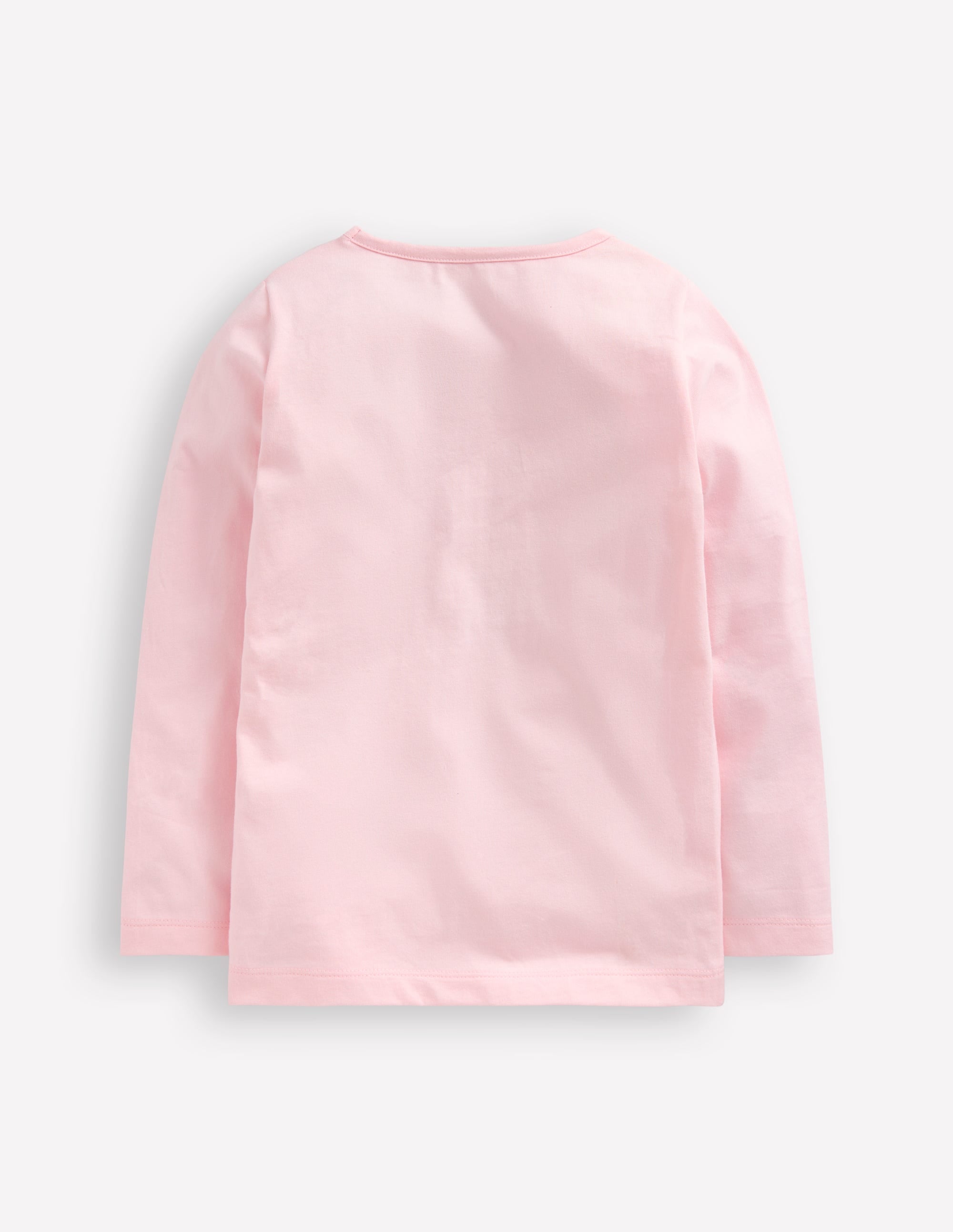 Long Sleeve Boucle T-shirt-Chalk Pink Hearts - Image 2