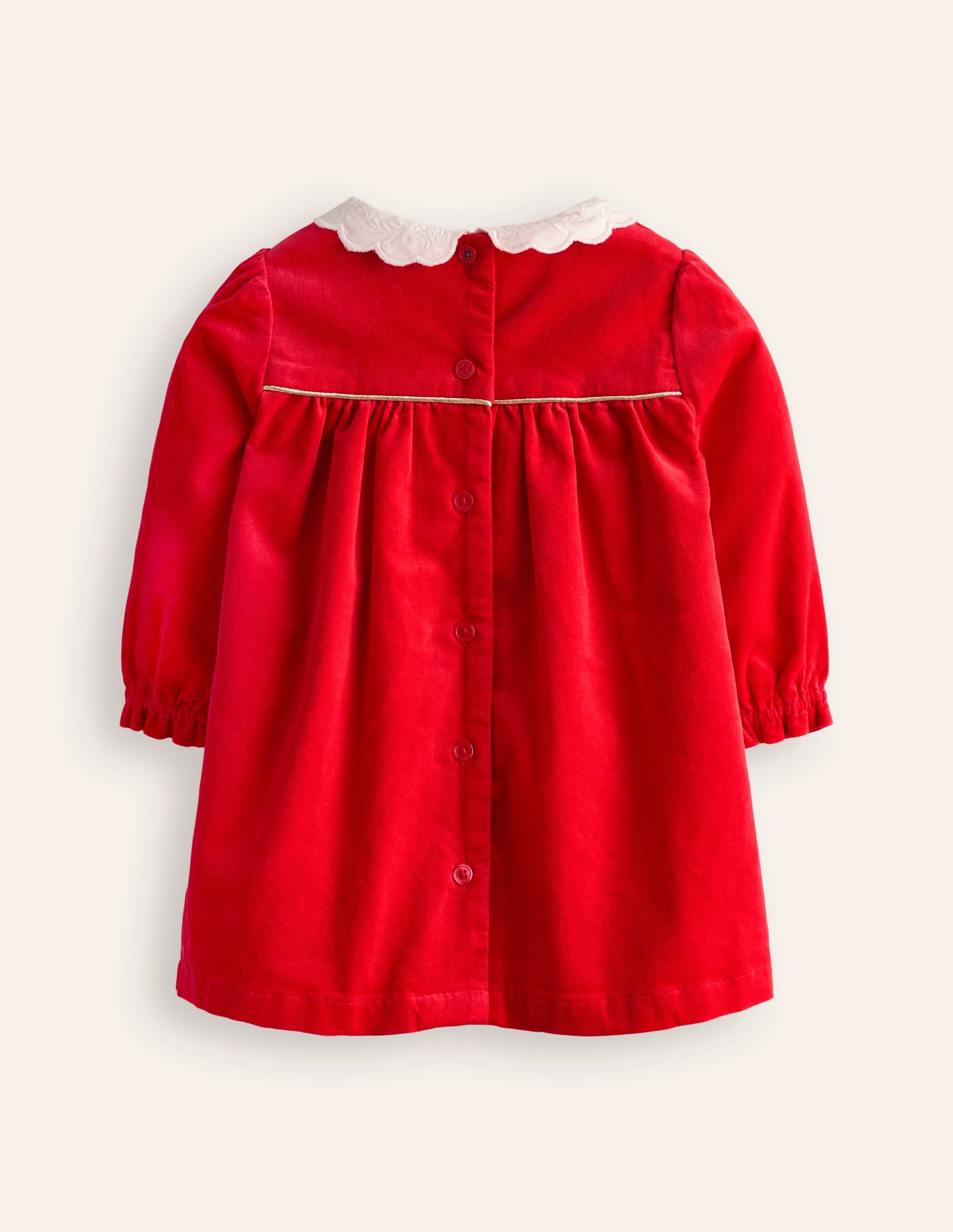 Velvet Dress-Poppy Red - Image 2