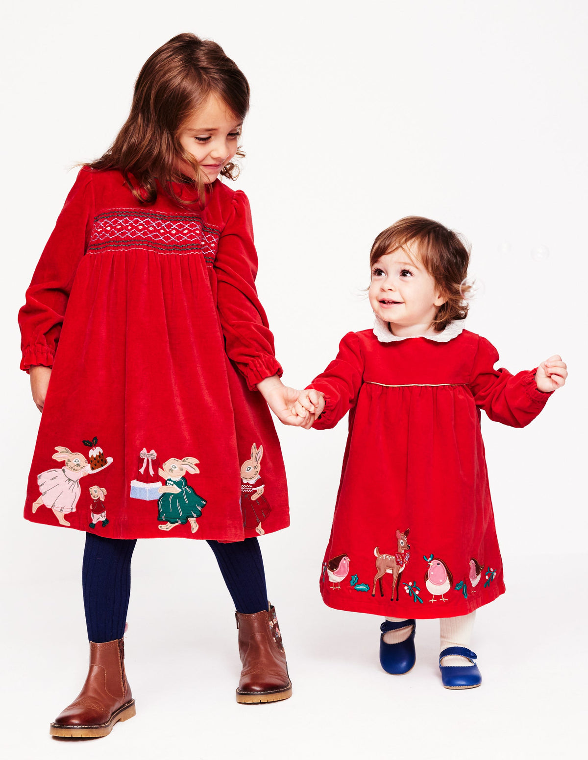 Velvet Dress-Poppy Red - Image 4