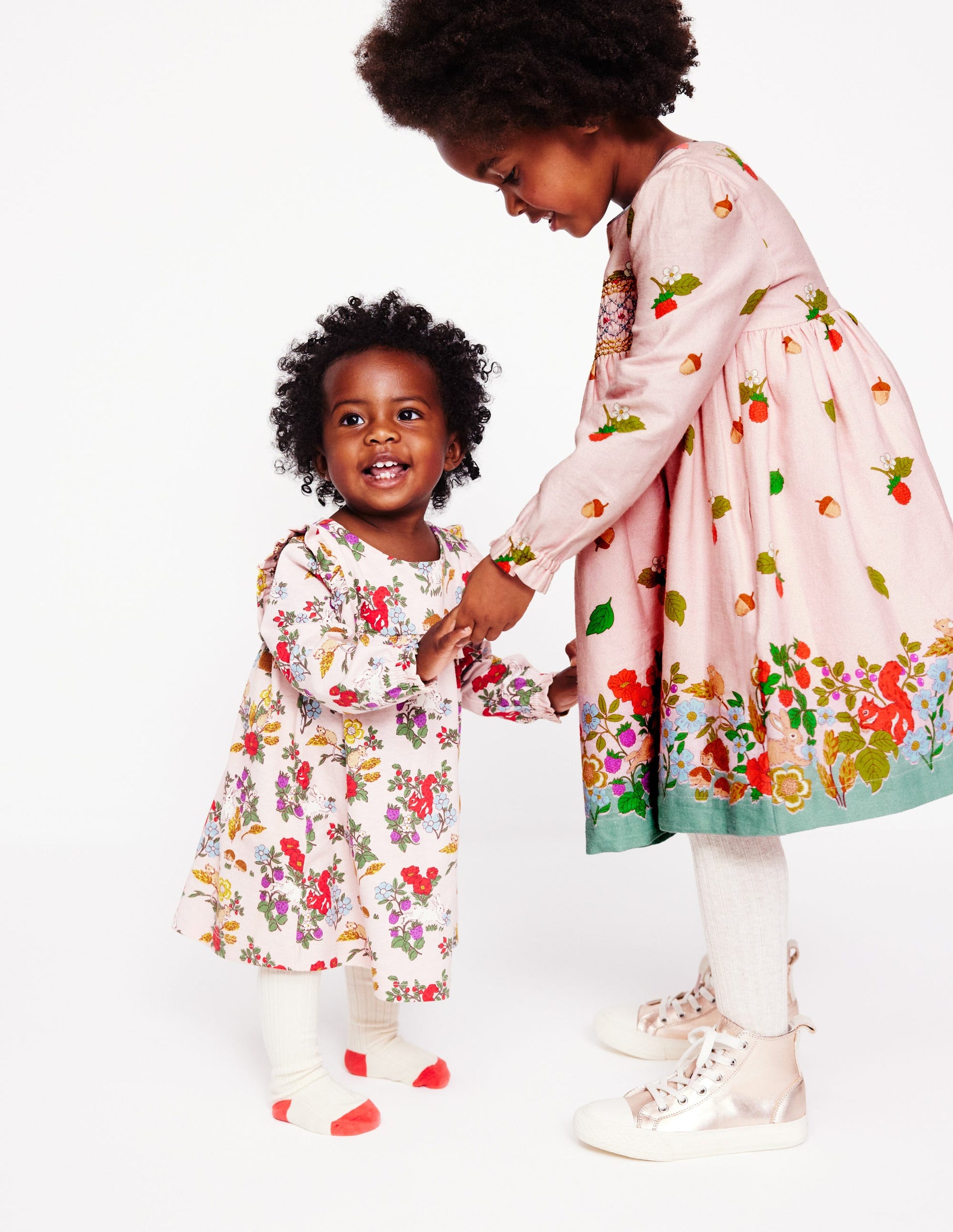 Jersey Ruffle Dress-French Pink Harvest-5