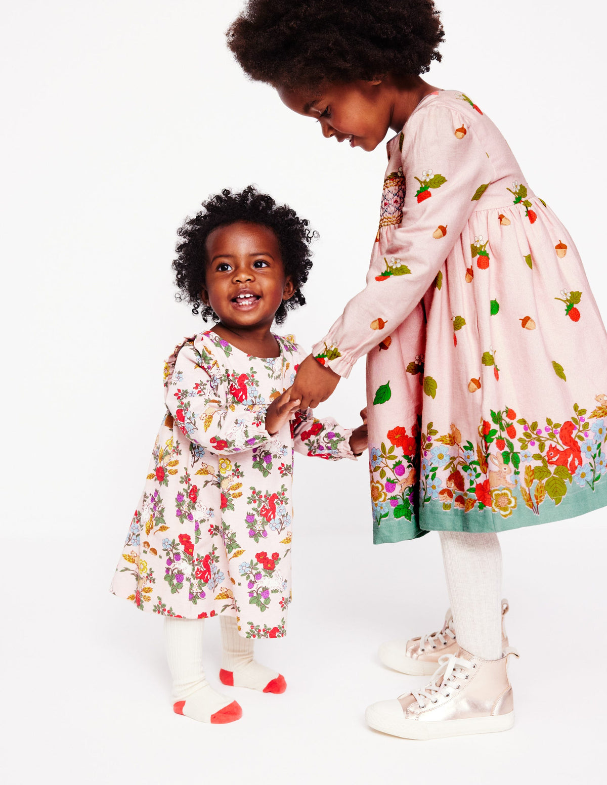 Jersey Ruffle Dress-French Pink Harvest - Image 5