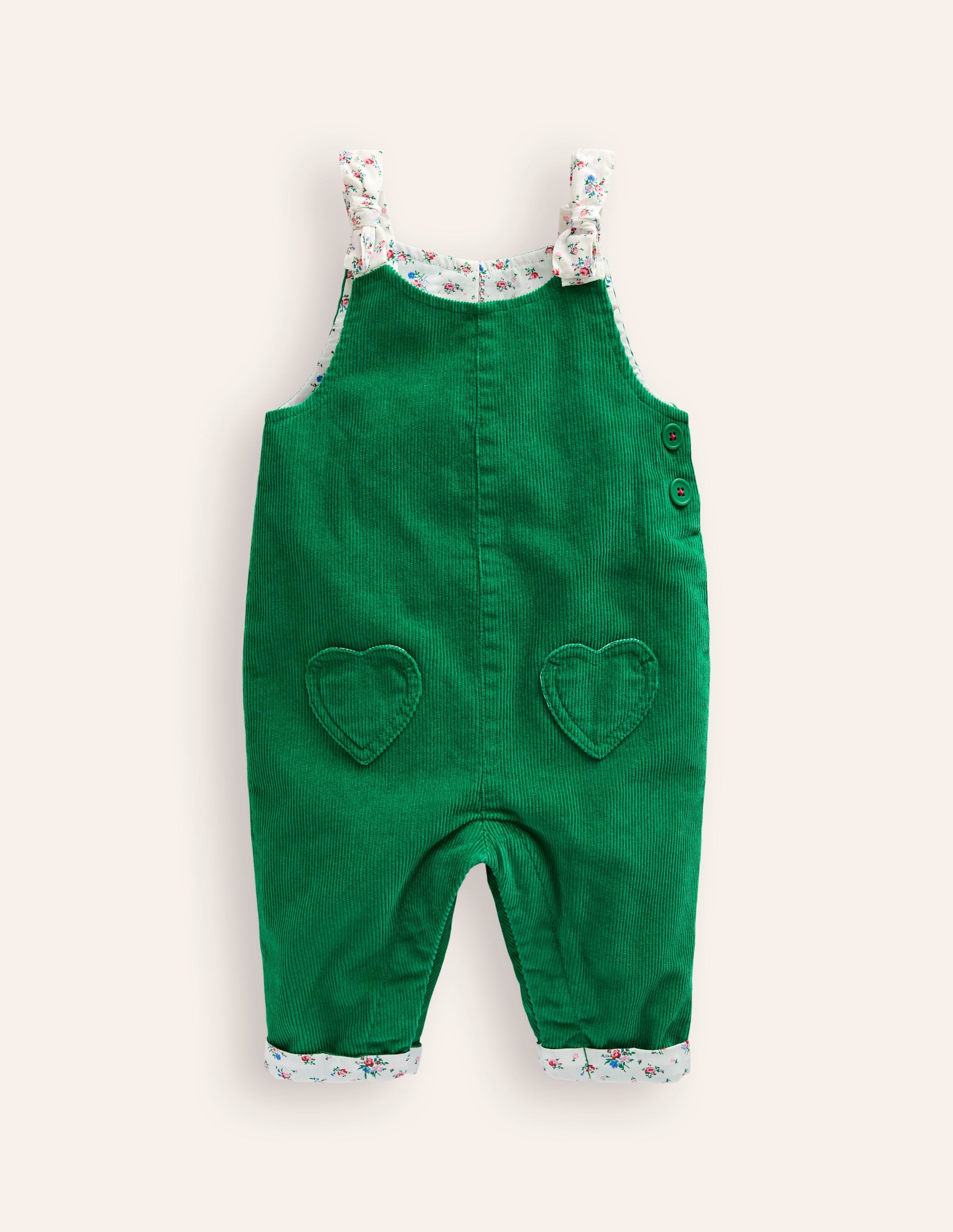 Pocket Detail Dungaree-Highland Green - Image 1