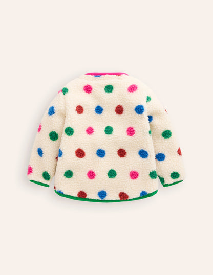 Cosy Borg Jacket-Multi Spot-2