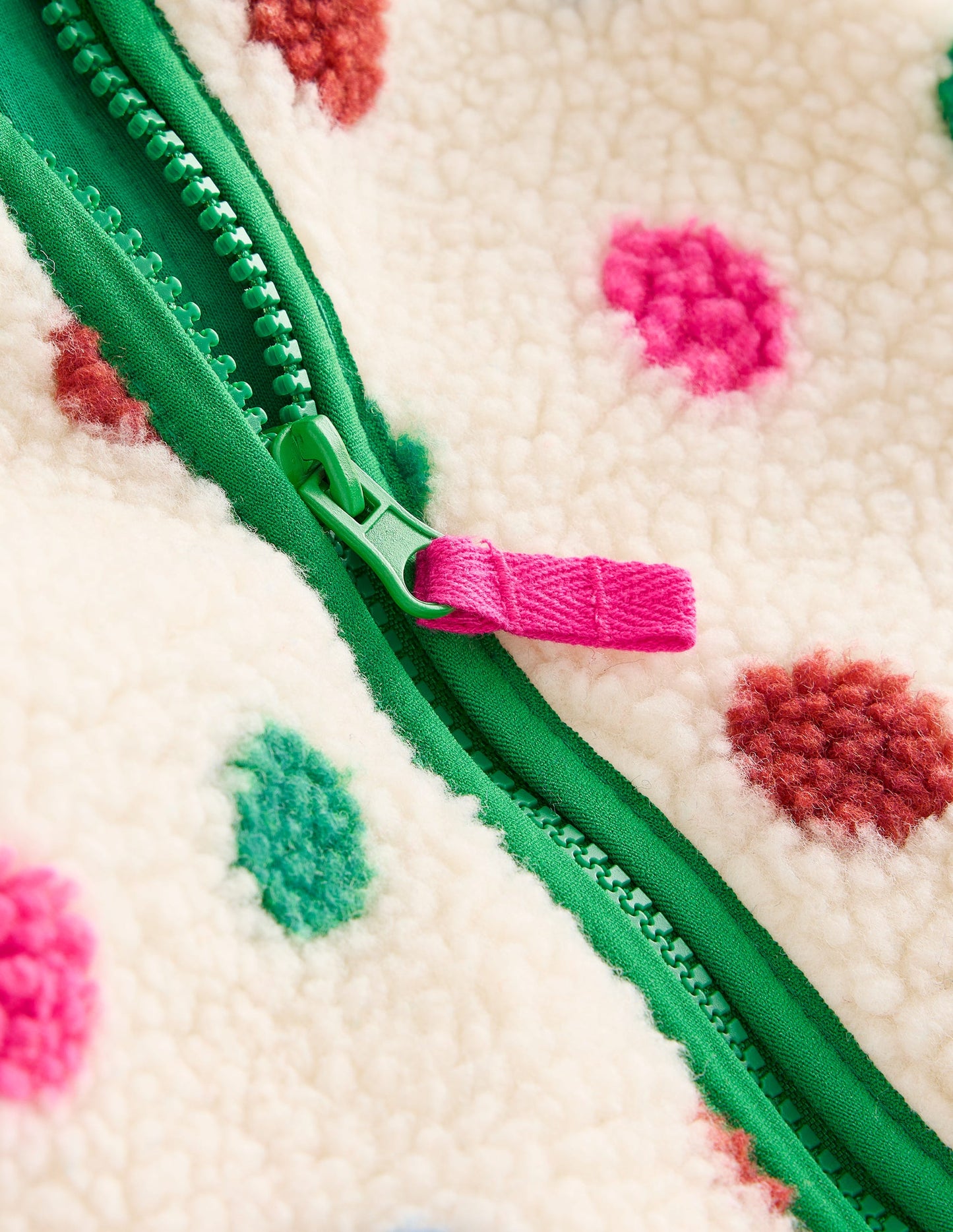 Cosy Borg Jacket-Multi Spot