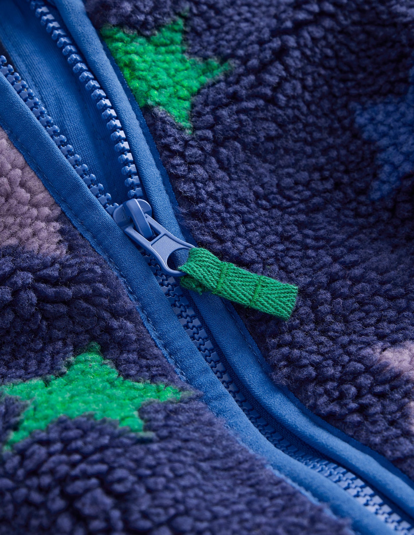 Cosy Borg Jacket-Multi Star