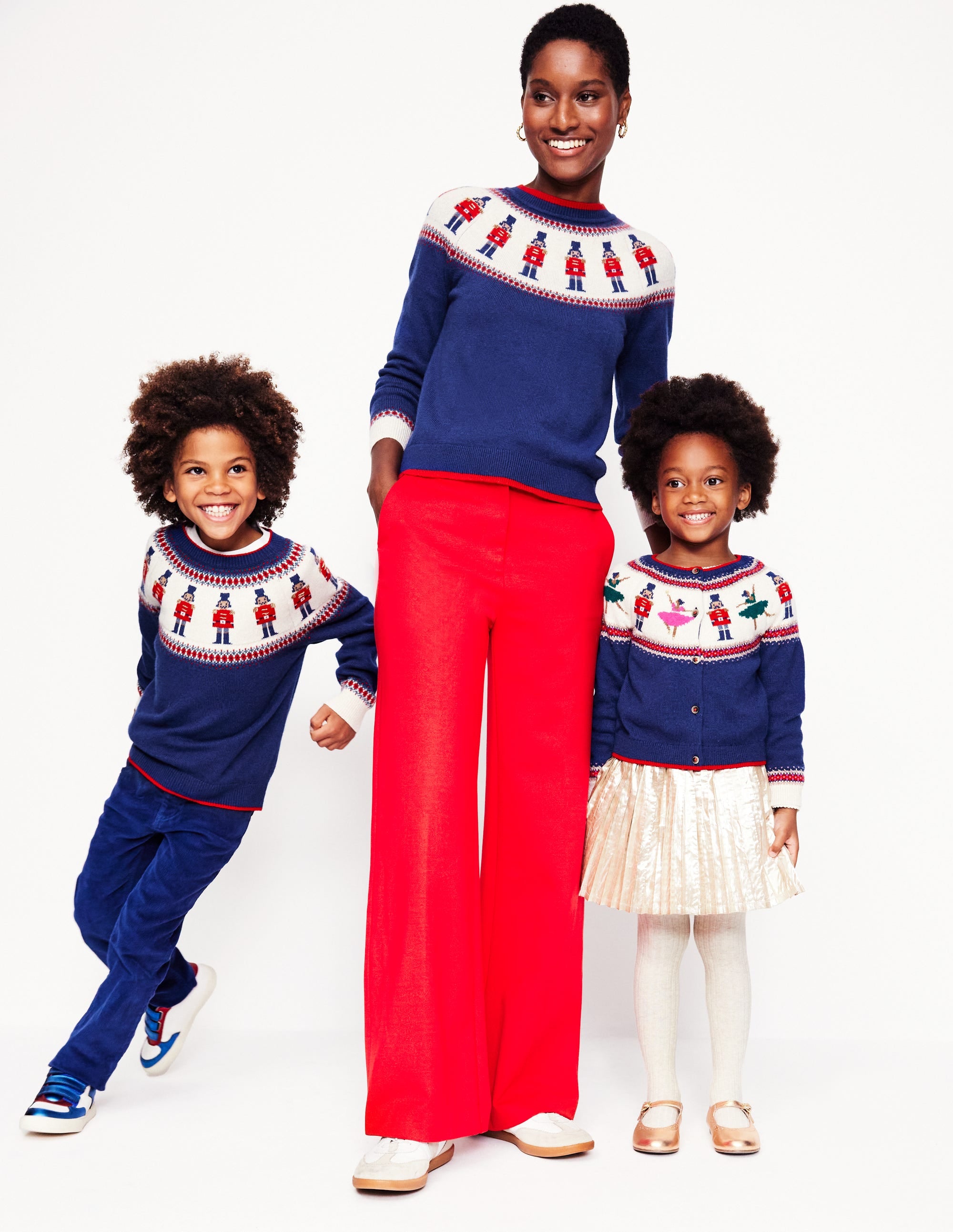 Fair Isle Jumper-Sapphire Blue Nutcracker - Image 5