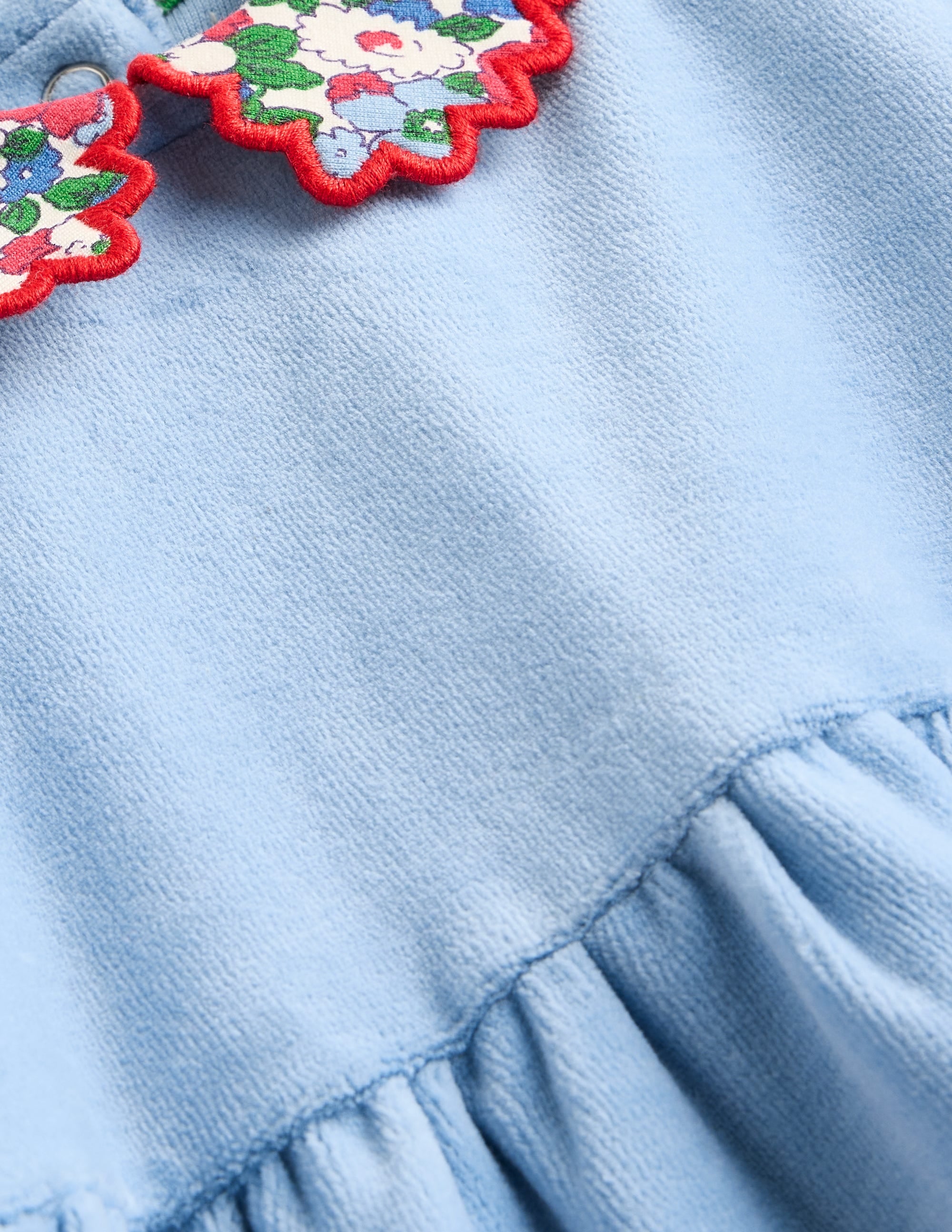 Velour Dress Set-Glacier Blue - Image 3