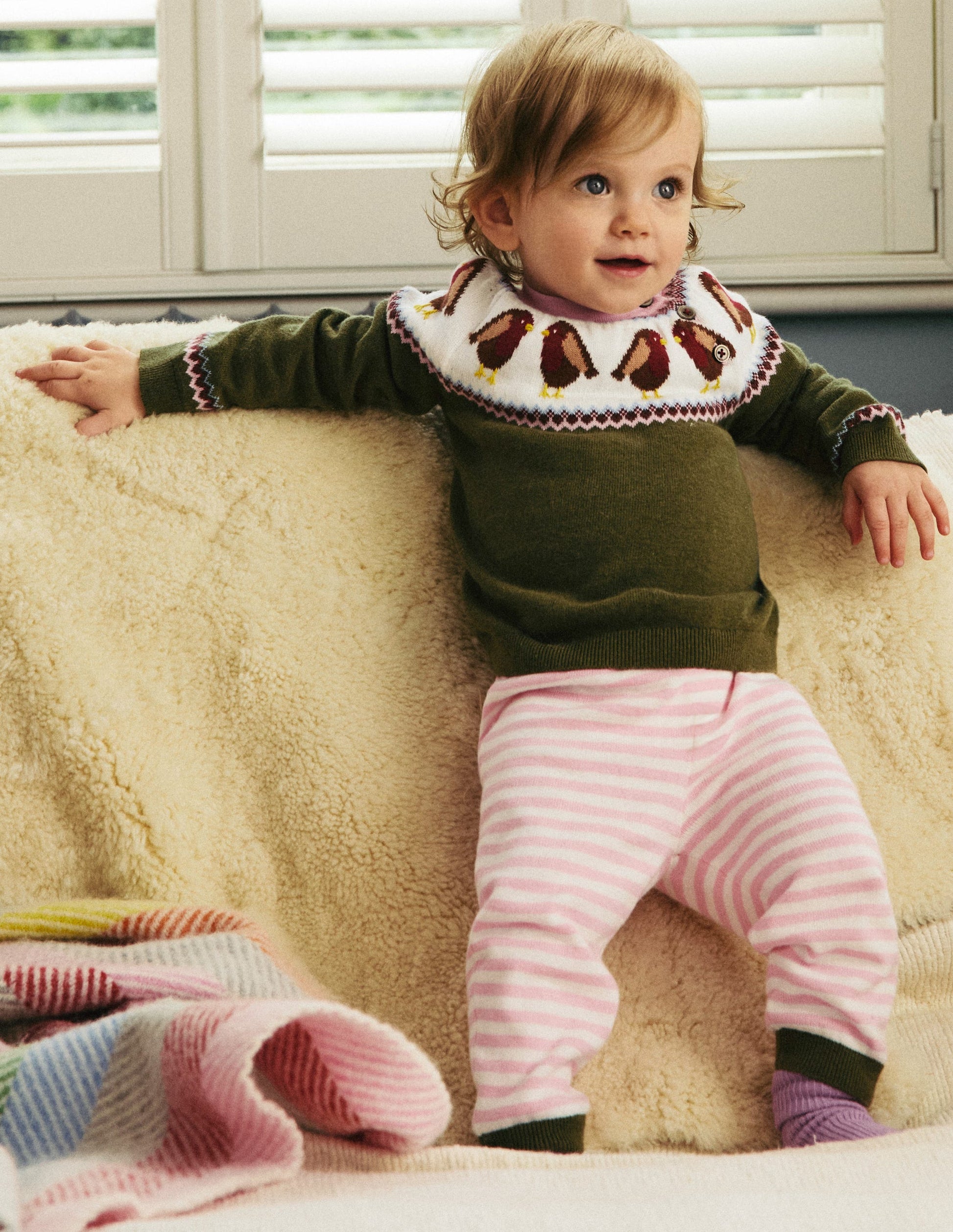 Fun Knitted Play Set-Csarite Green Robins-4