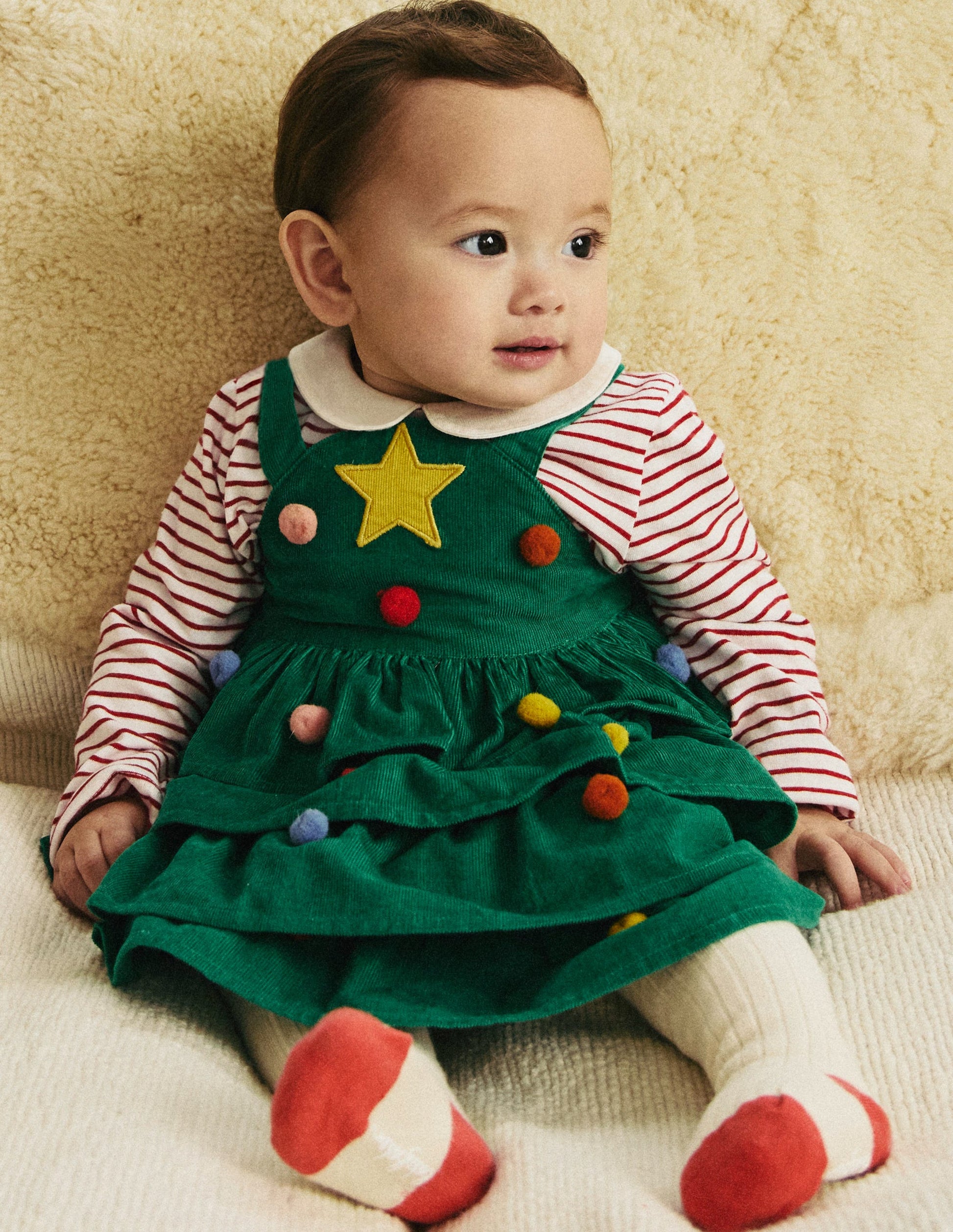 Christmas Tree Dress Set-Highland Green Christmas Tree-4