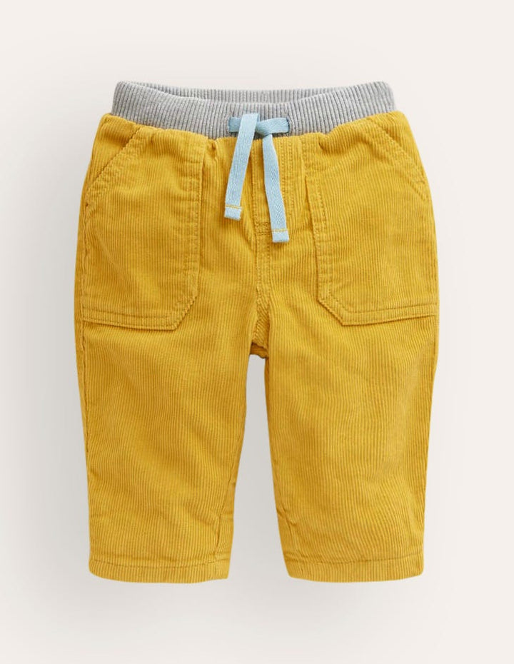 Cosy Lined Trousers-Honeycomb Yellow