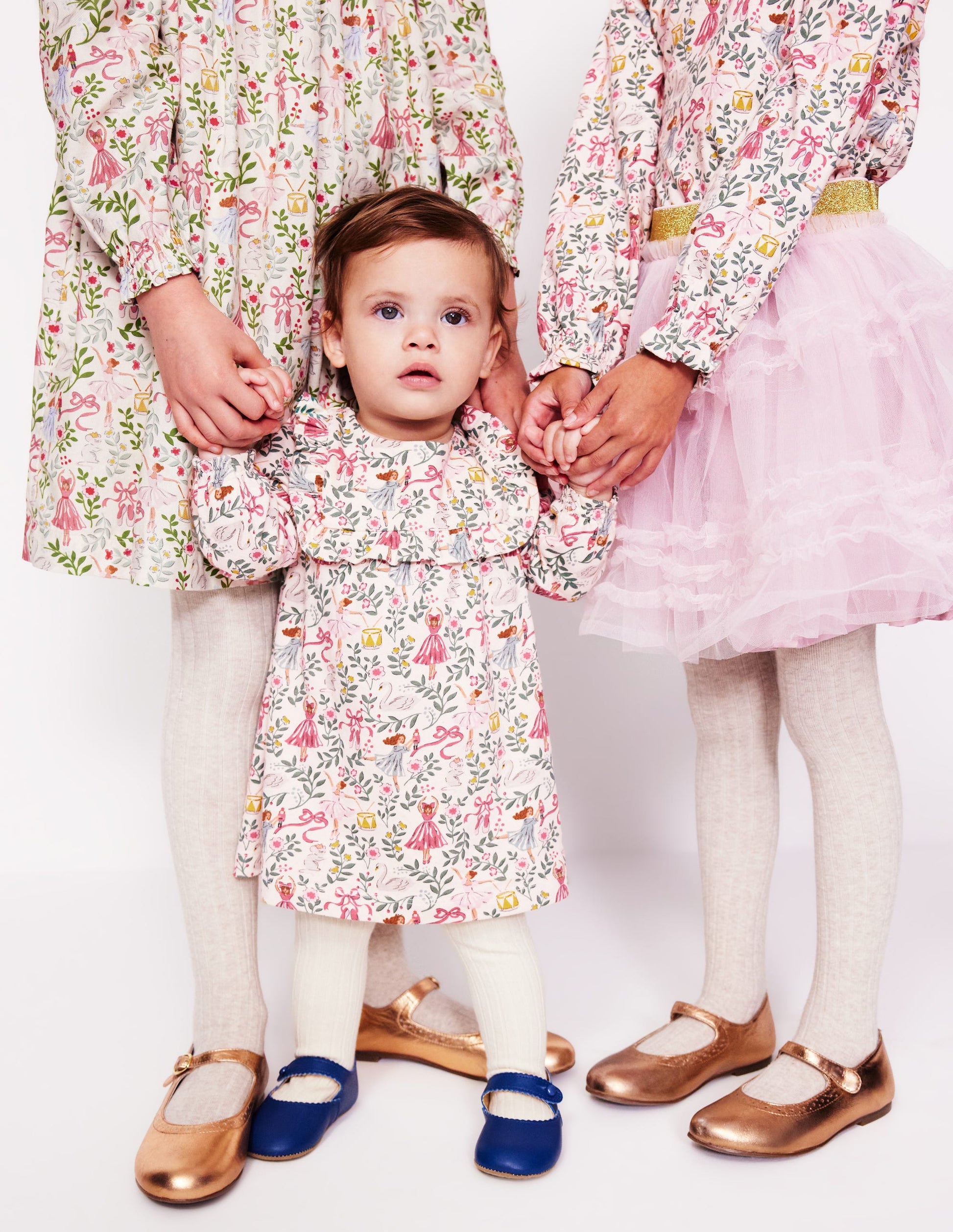 Jersey Ruffle Dress-Ivory Ballet Toile-4