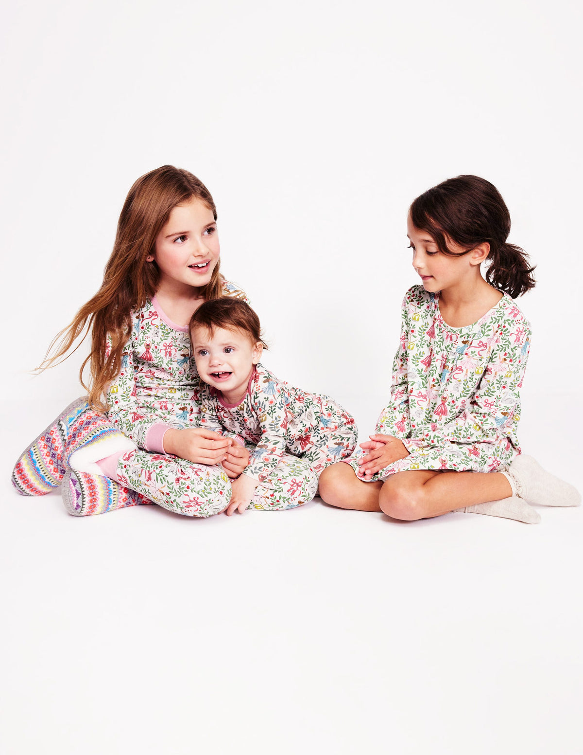 Snug Long John Pyjamas-Ivory Ballet Toile - Image 4
