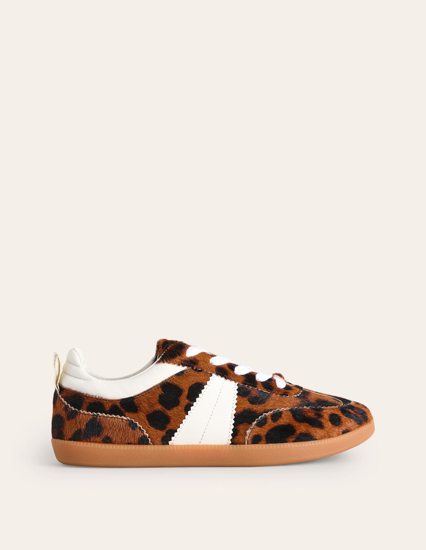 Erin Retro Tennis Trainers-Dark Classic Leopard