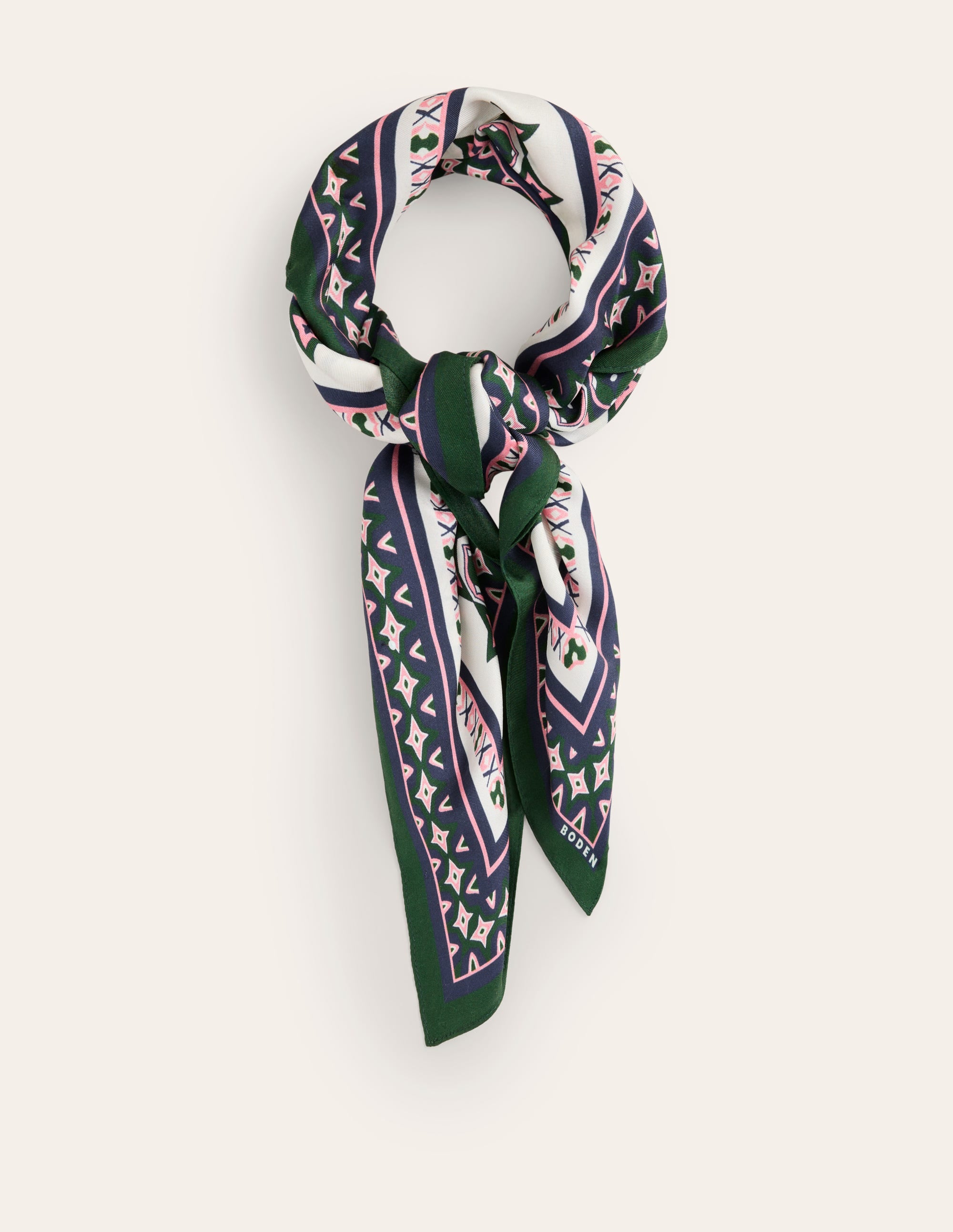 Elisabeth Silk Square Scarf-Geo Mosaic - Image 2