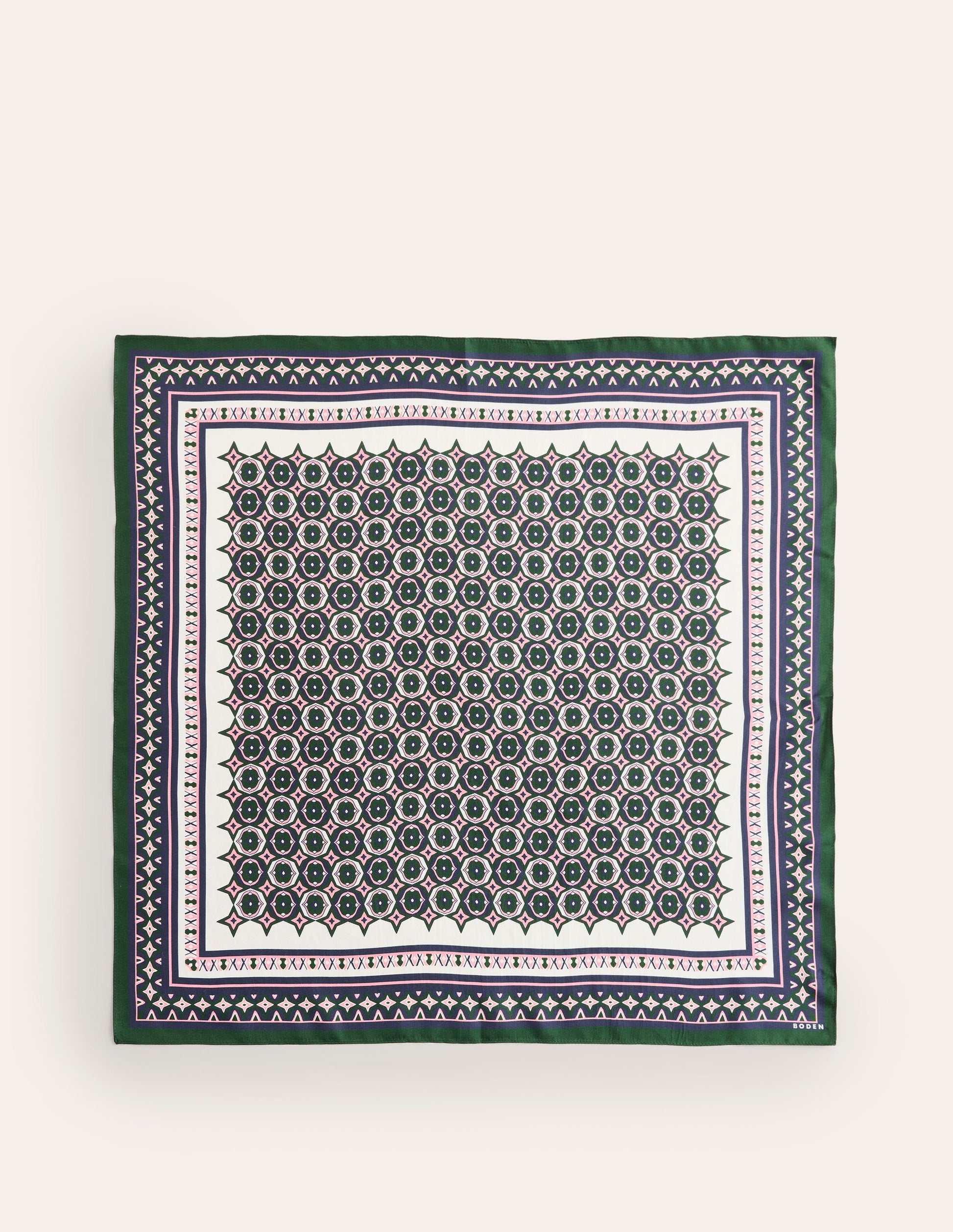 Elisabeth Silk Square Scarf-Geo Mosaic-4
