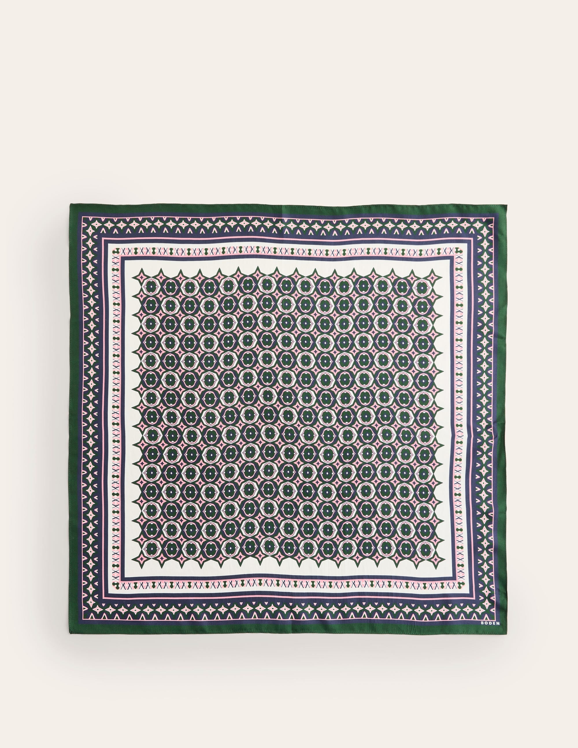 Elisabeth Silk Square Scarf-Geo Mosaic - Image 4