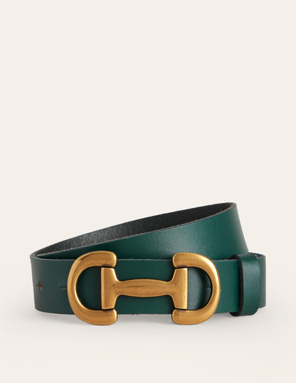 Iris Snaffle-Trim Leather Belt-DO NOT USE