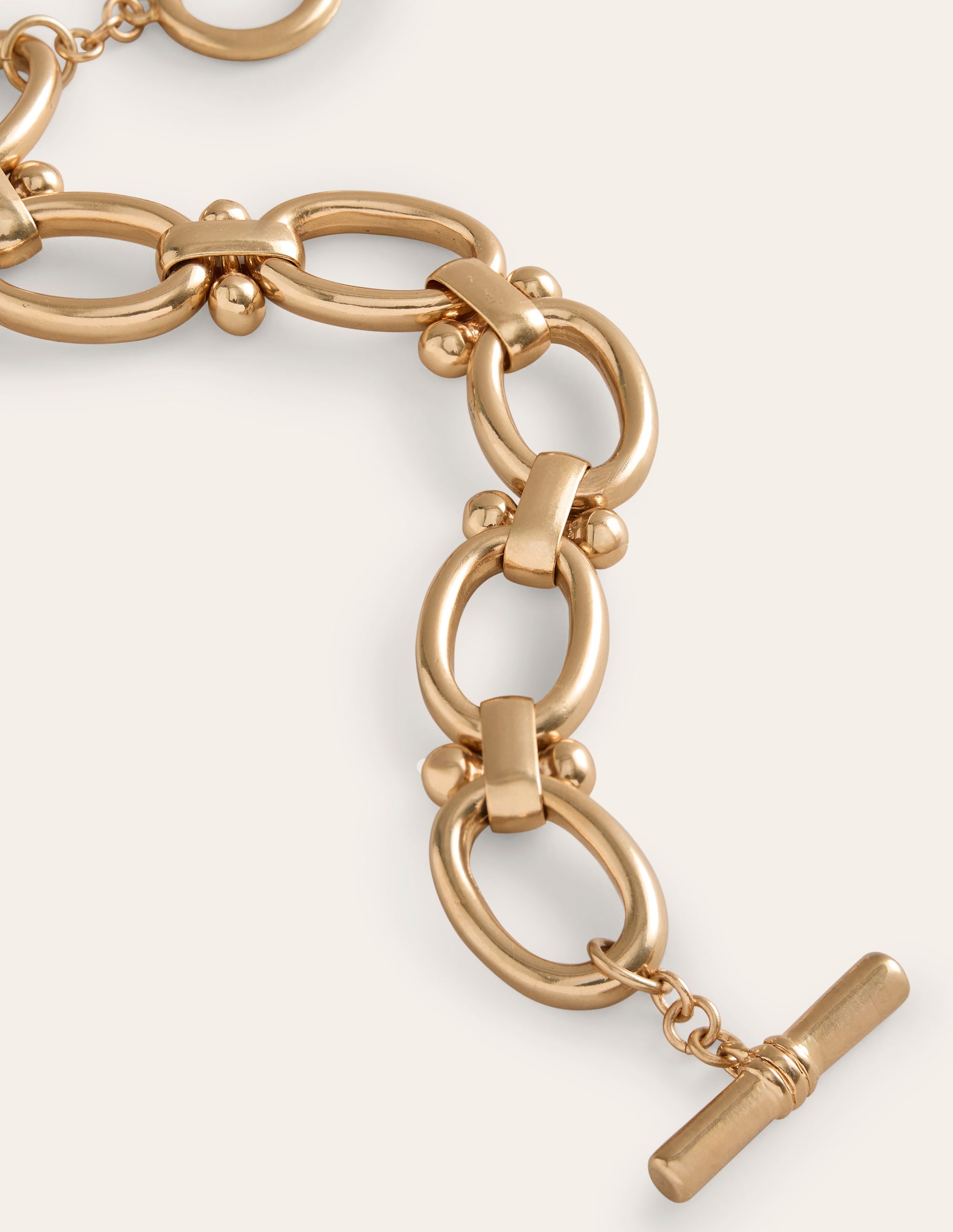 Chunky Oval Chain Bracelet-Gold - Image 3