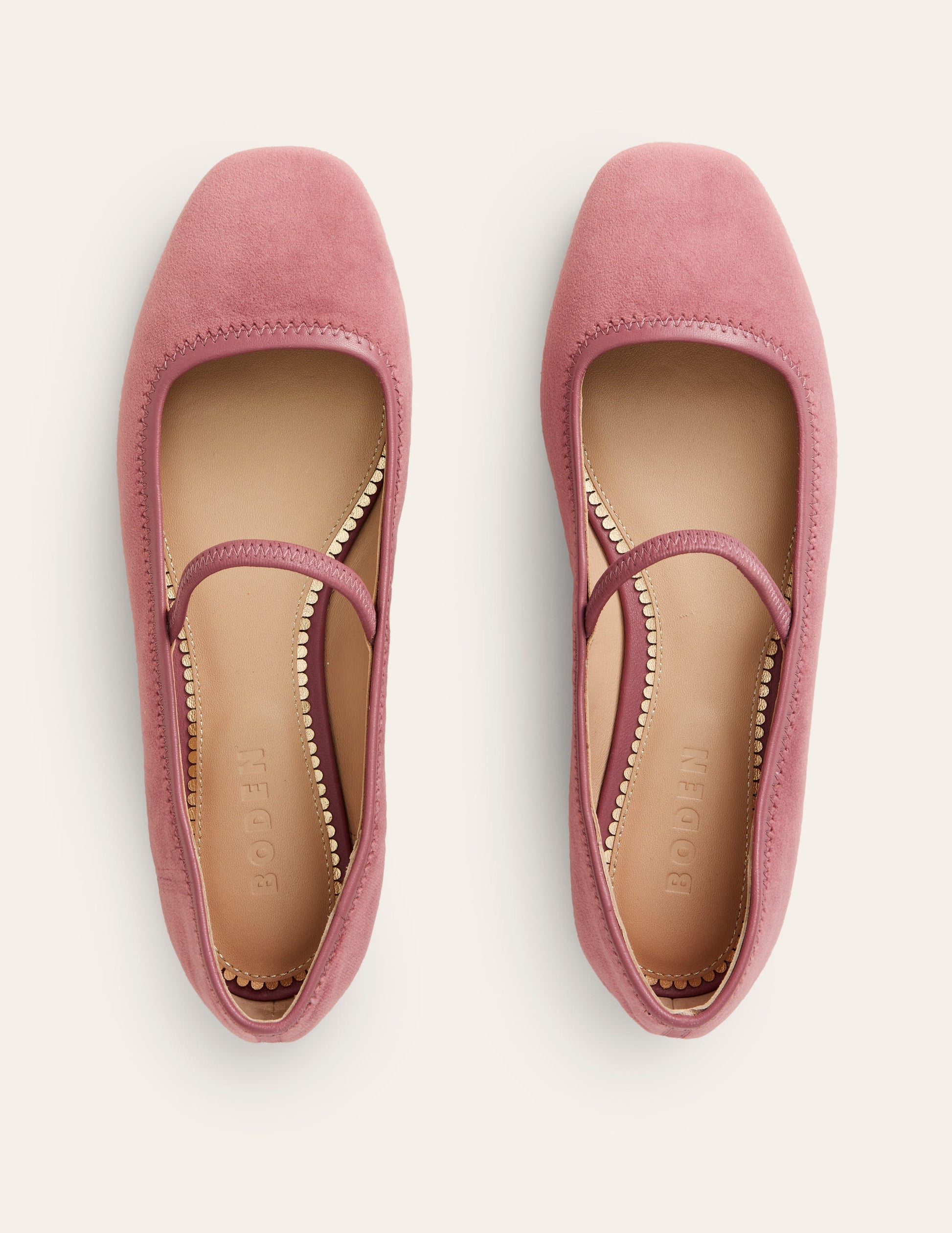 Thea Mary Jane Ballet Flats-Old Rose-5