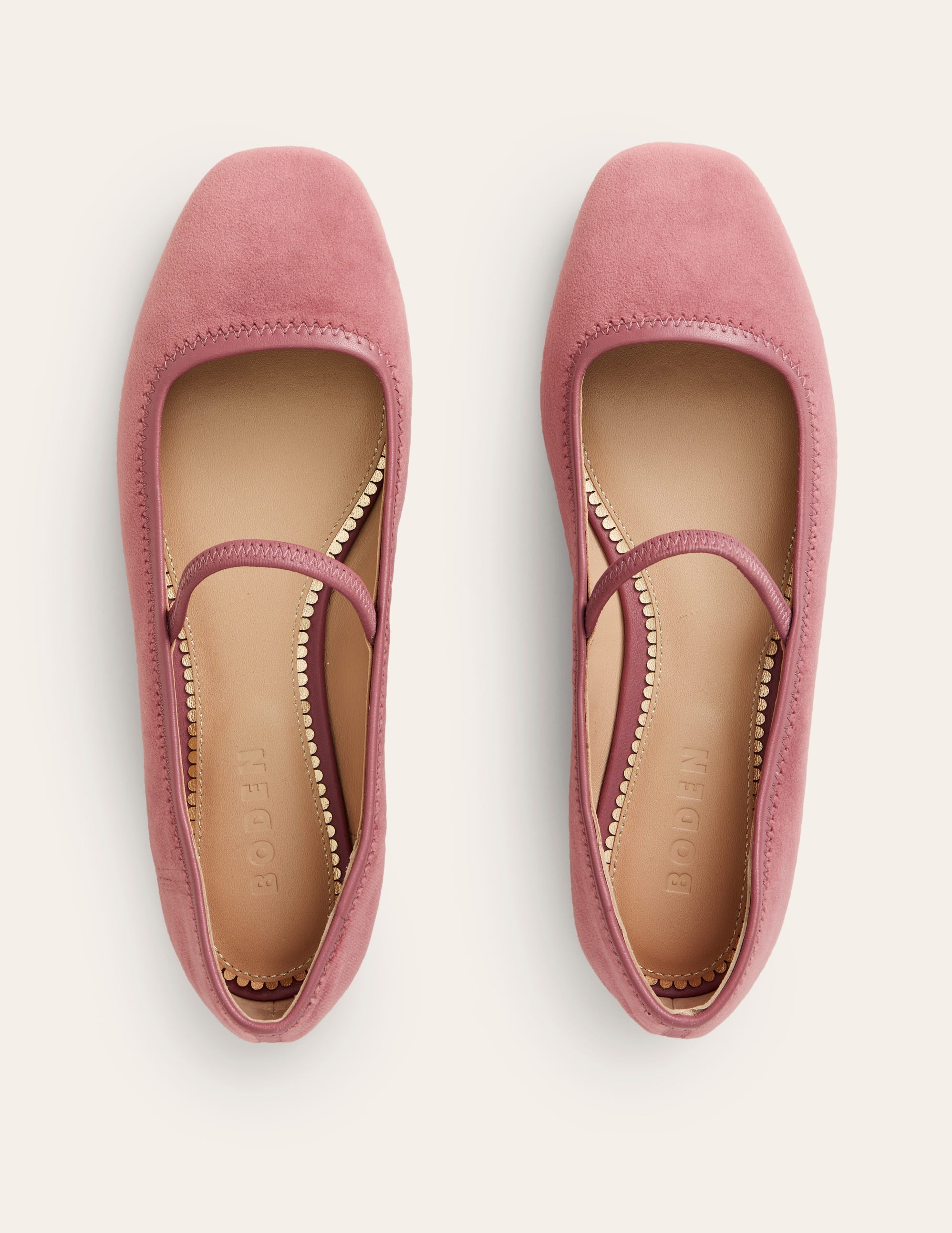 Thea Mary Jane Ballet Flats-Old Rose - Image 5