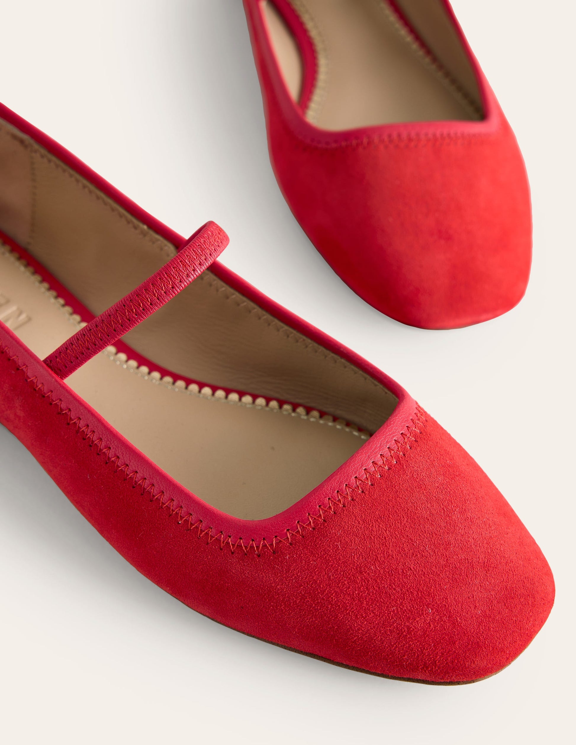 Thea Mary Jane Ballet Flats-Red-5