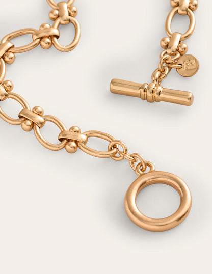 Slim Chain Bracelet-Gold-4