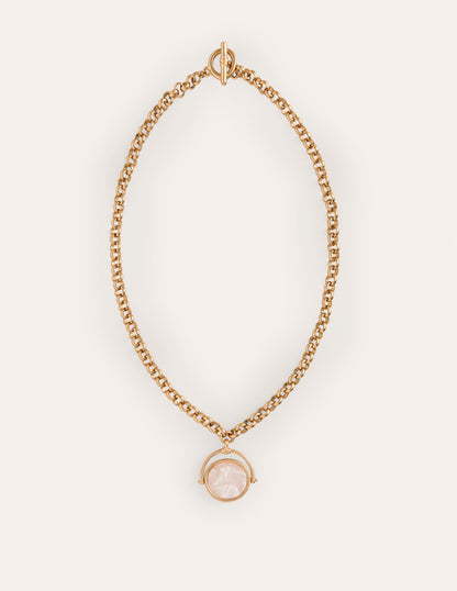 Classic Pendant Necklace-Gold-2