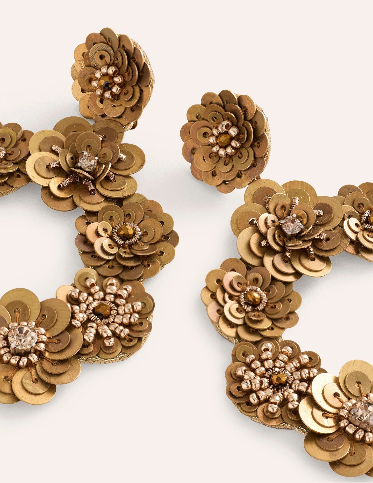 Mega Flower Earrings-Gold-4