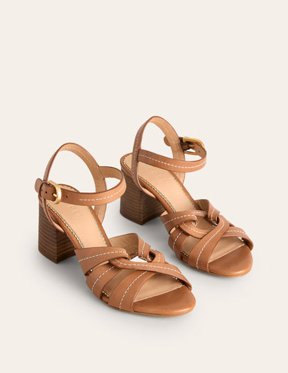 Block Heel Sandal-Tan-3
