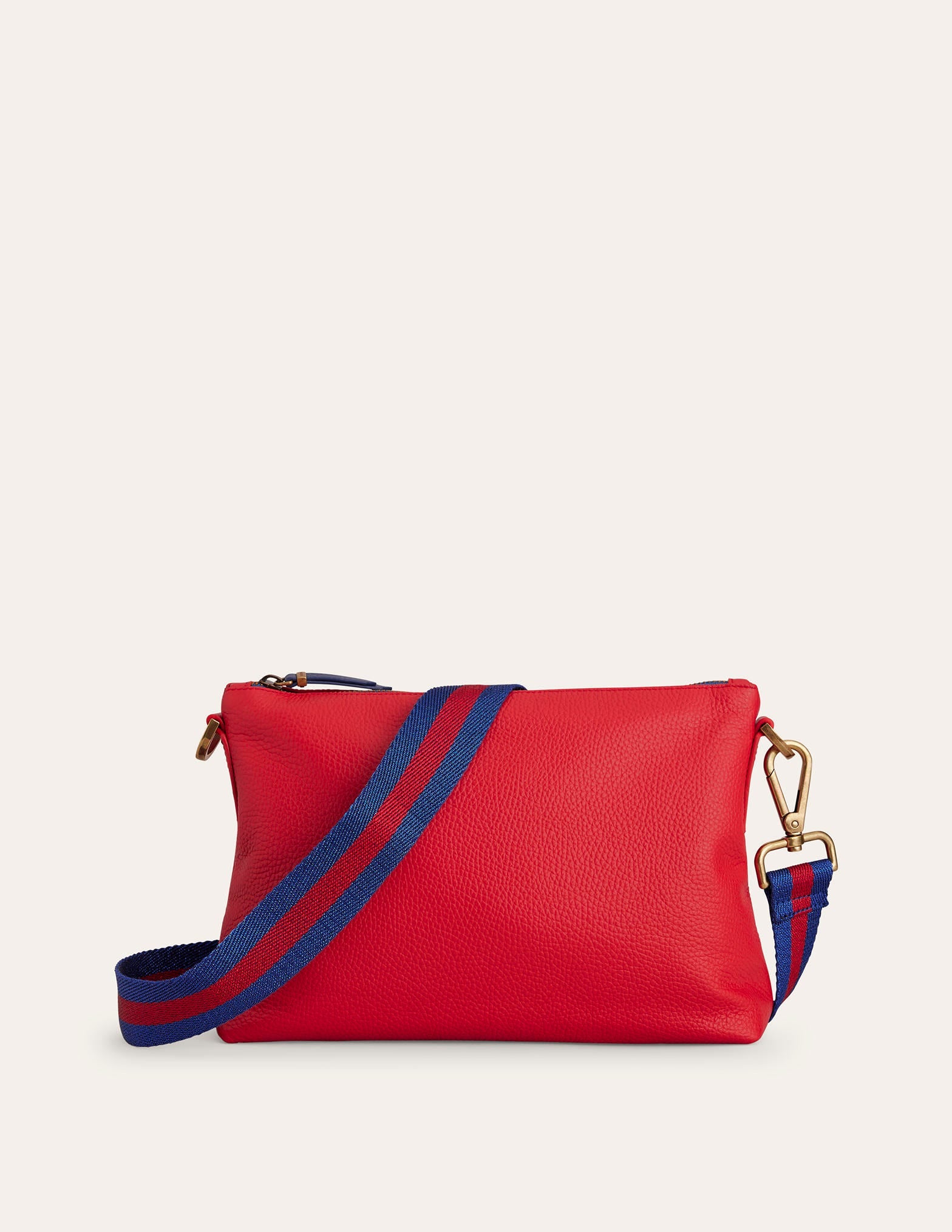 Leather Crossbody-Red-2