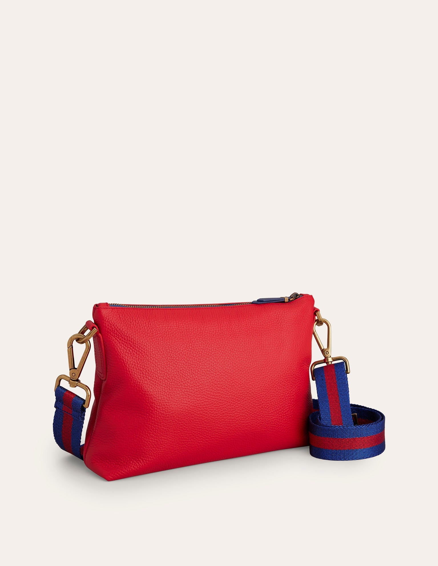 Leather Crossbody-Red-3