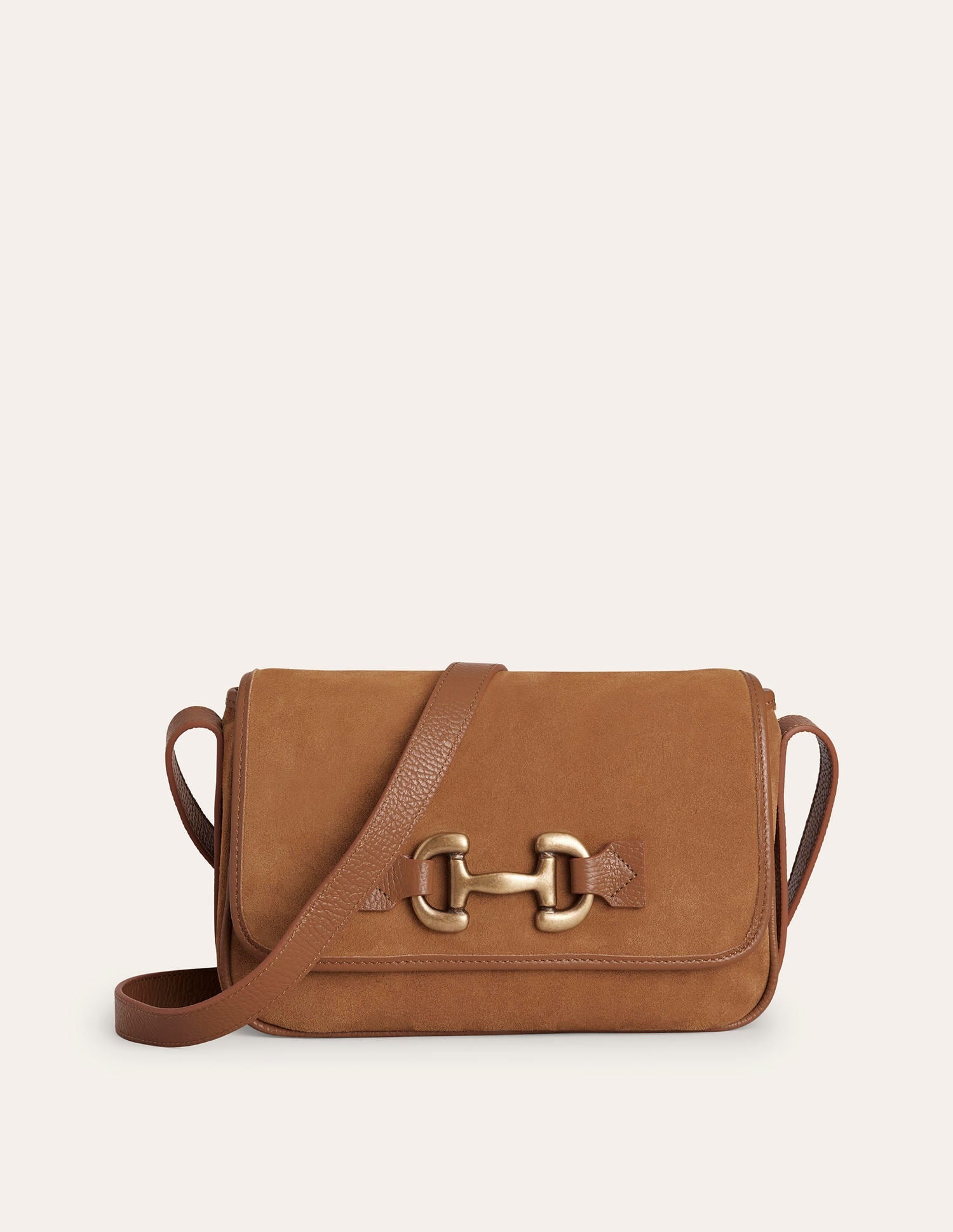 Iris Snaffle Leather Bag-Tan-2