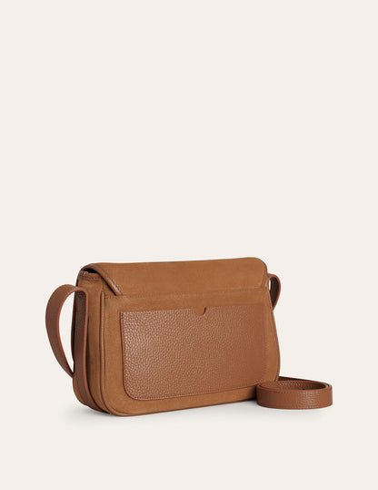 Iris Snaffle Leather Bag-Tan-3