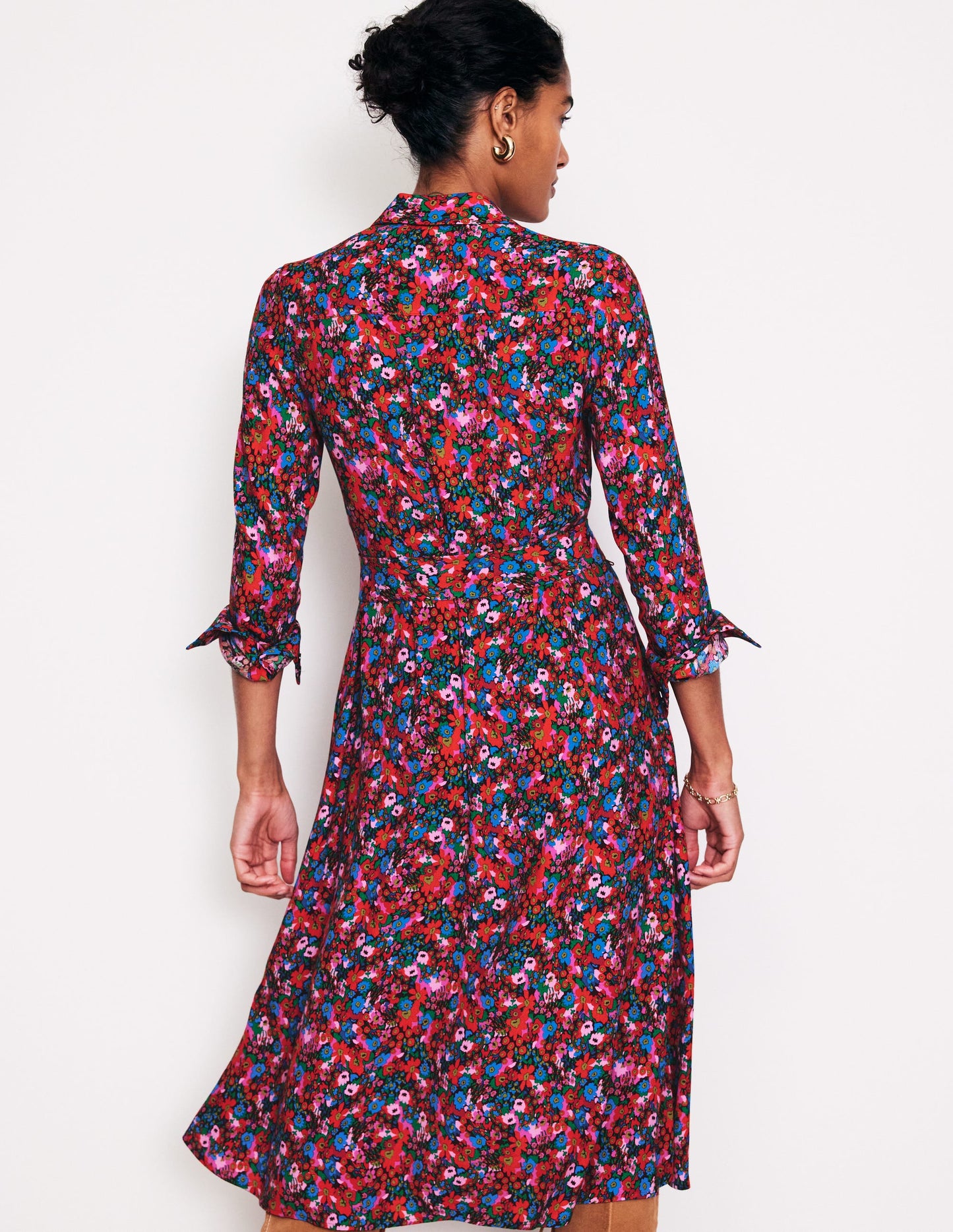 Kate Midi Shirt Dress-Bittersweet, Meadow Pop