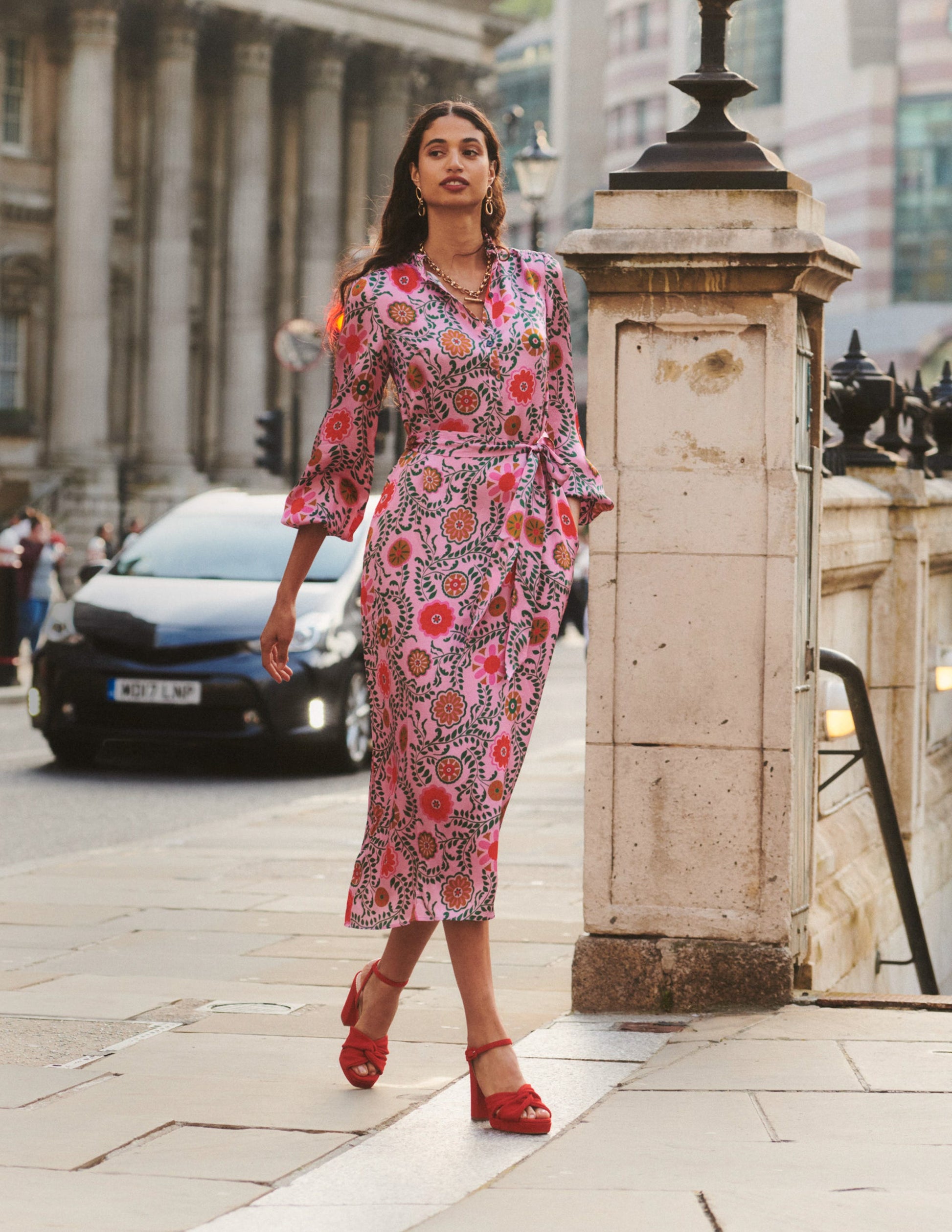Jasmine Satin Midi Dress-Moonlite Mauve, Meadow Vine-7