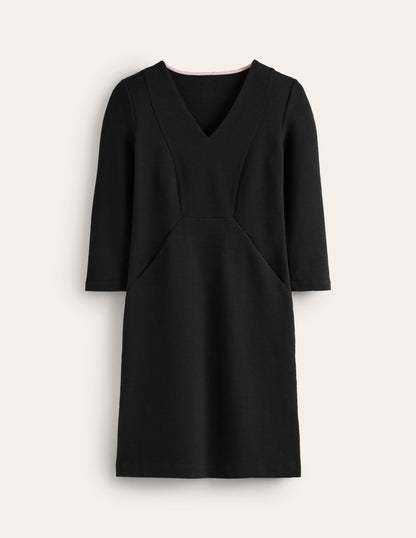 Bronte Ottoman Dress-Black-5