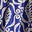 Alexa Maxi Shirt Dress-Mazarine Blue, Foliage Stamp
