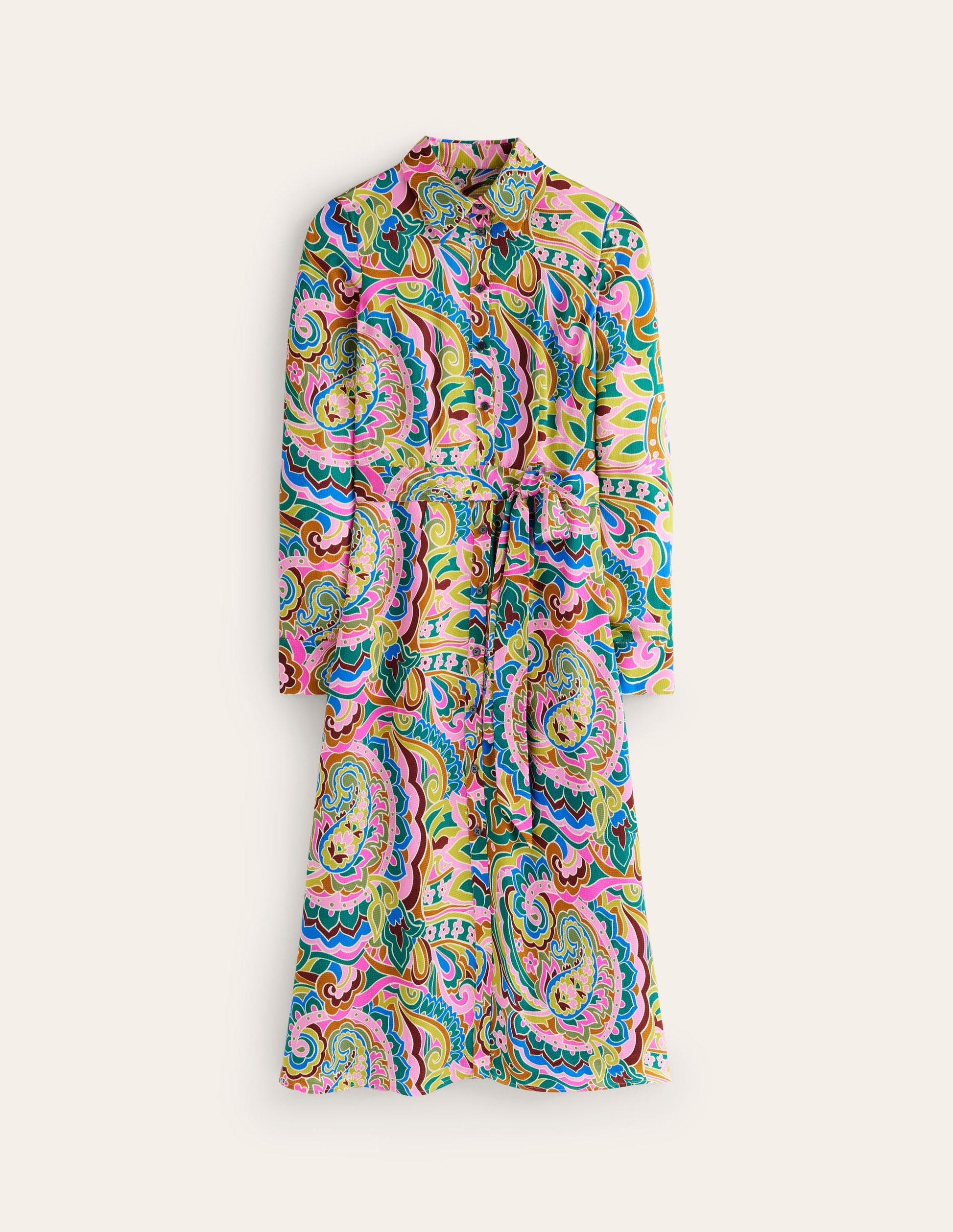Kate Satin Shirt Dress-Multi, Paisley Pome-6