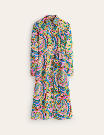 Kate Satin Shirt Dress-Multi, Paisley Pome-6