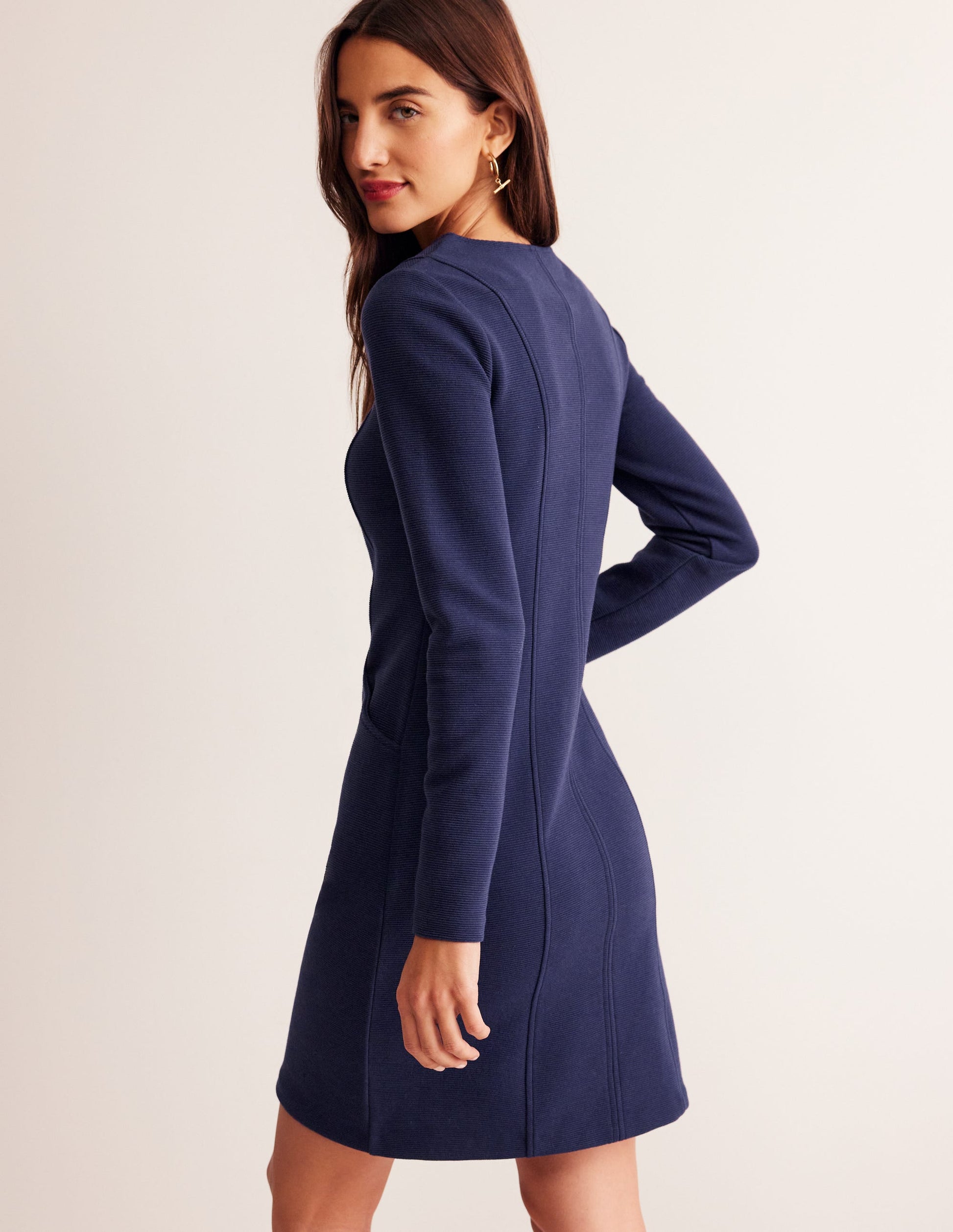 Ellen Ottoman Dress-Evening Blue-3