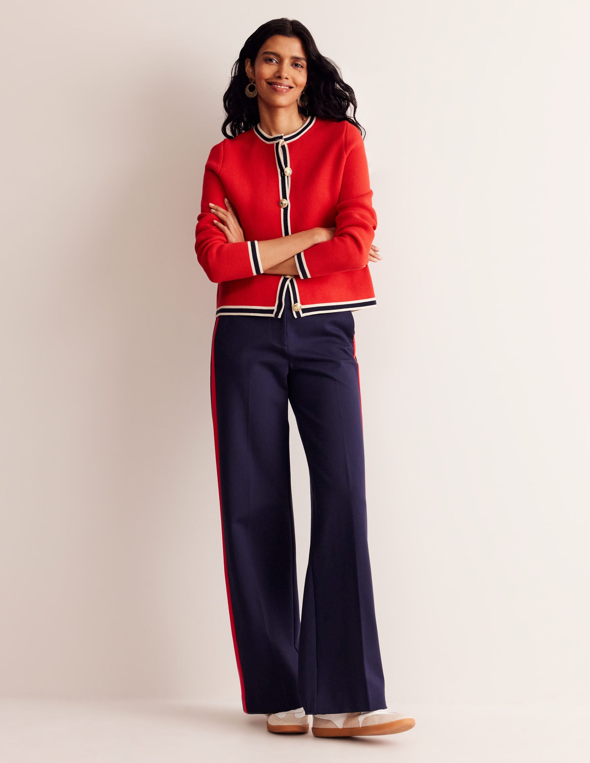 Holly Knitted Jacket-Hot Pepper Red - Image 4